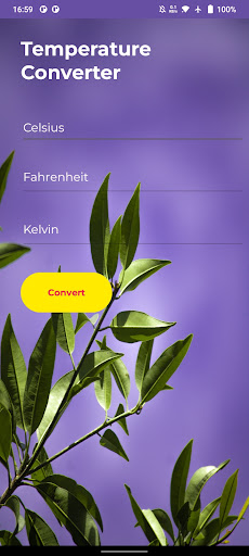 Android application Temperature Count screenshort