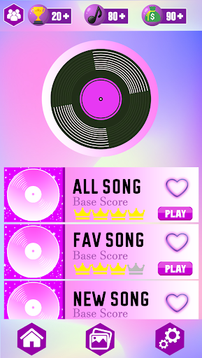 Android application Emilly Vick Piano Game Tiles screenshort