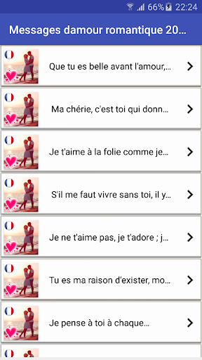 Messages damour romantique 20 Screen 3