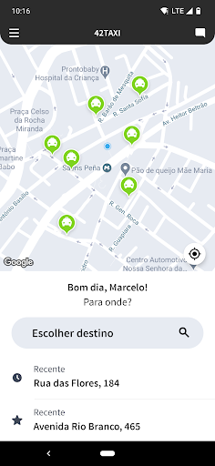 Android application 42taxi screenshort