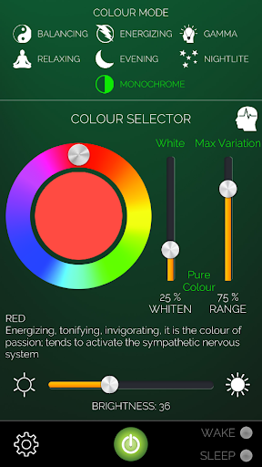 Android application SensoSphere screenshort