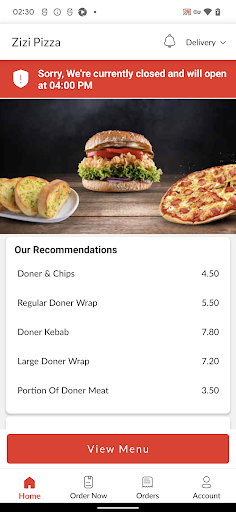 Zizi Pizza Screen 2