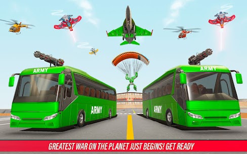 Army Bus Robot Car Game Mod Apk 4.5 (A Large Amount of Gold Coins) 4