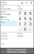 Blood Pressure Log - MyDiary screenshot 1
