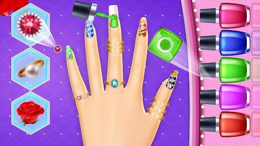 Girls Acrylic Nail Art Games Unknown