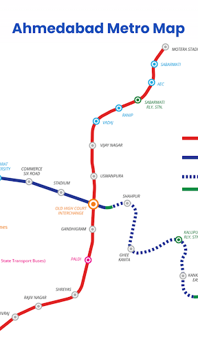 AhmedabadMetroMap Screen 2