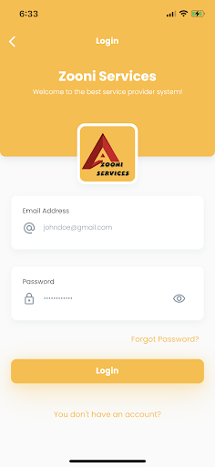خدمات زووني - Zooni Services Screen 2