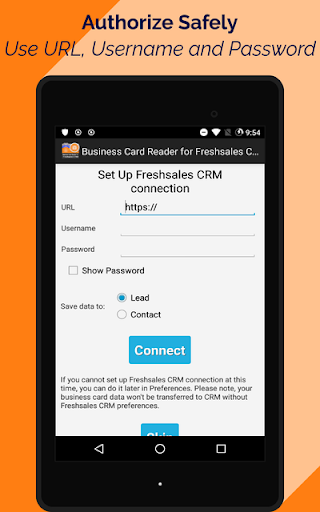 Business Card Reader for Fresh Screen 2