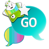 GO SMS - Glow Rainbow Star icon