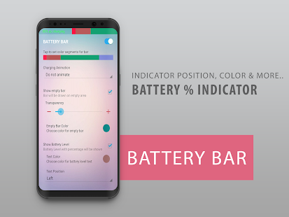 Bilah Baterai: Bilah Energi pada Tangkapan Layar S