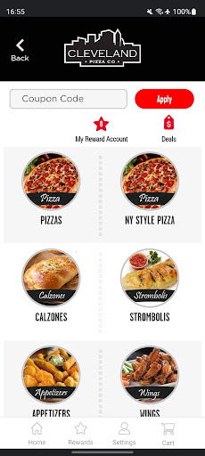 Screenshot of Cleveland Pizza Co.