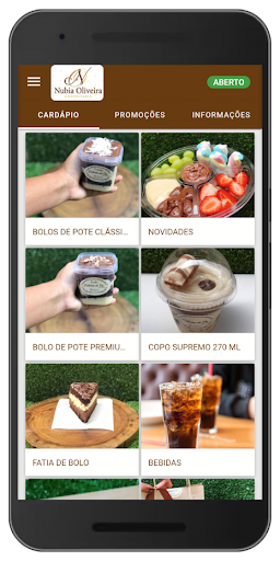 Android application Nubia Oliveira Confeitaria screenshort
