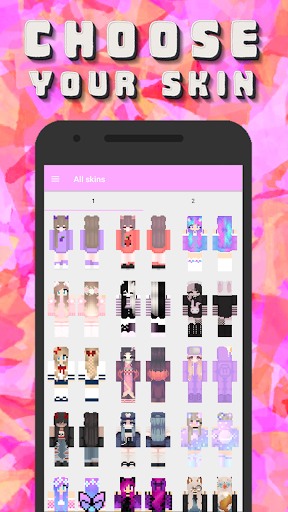 Android application Girls Skins screenshort