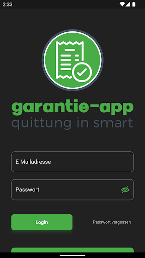 Android application Garantie-App screenshort