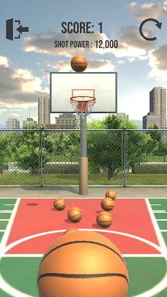 Basketball Court Dunk Shoot - Screenshot 1