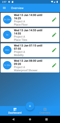 Multi-Track Time Management Screen 3