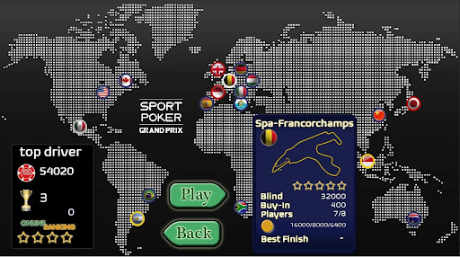 Android application Sport Poker - Grand Prix screenshort