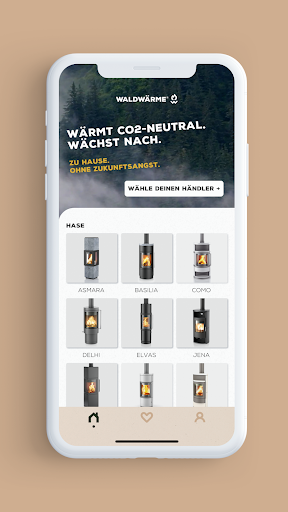 Android application WALDWÄRME screenshort