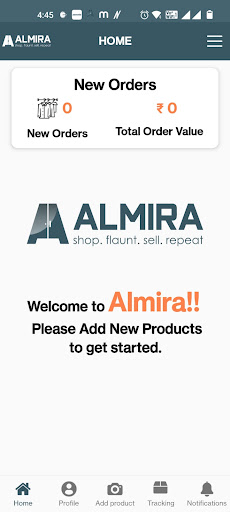 Android application Almira Vendor screenshort