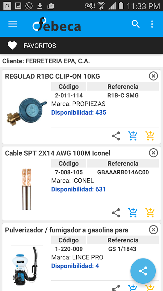 #6. Catálogo Digital Febeca C.A. (Android) Podle: Smart Builders C.A.