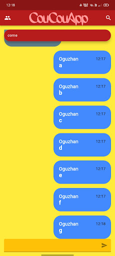CouCouApp "Chat" Screen 2