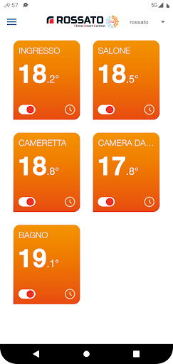 Android application Rossato CSC screenshort