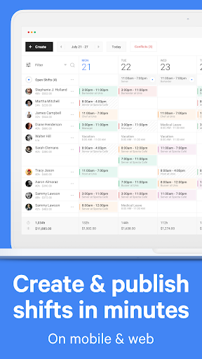 Screenshot of Rosteroo - Employee Scheduling