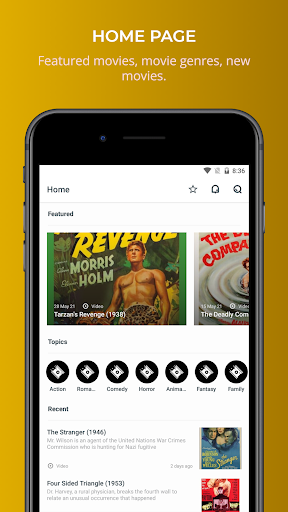 Android application Old Movies screenshort