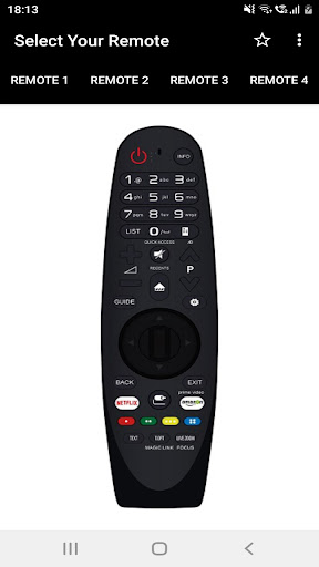 Android application WebOS TV Remote screenshort