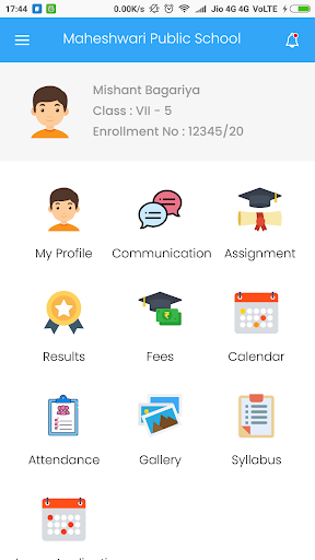 Android application ECMS Parent App screenshort