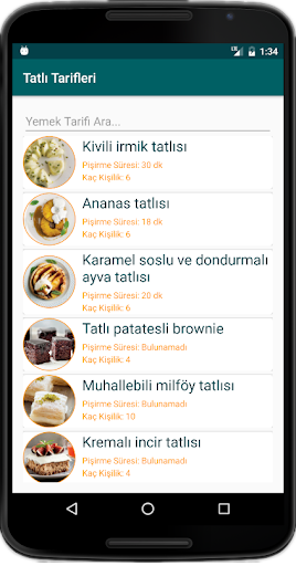 İnternetsiz Tatlı Tarifleri Screen 2