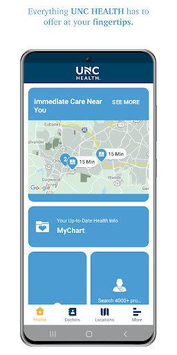 UNC Health screenshot