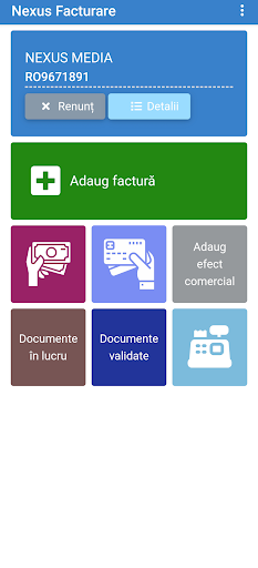 Android application Nexus Facturare Online screenshort