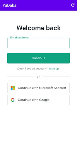 Android application YaDaka screenshort