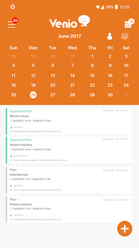 Android application Venio For FWD screenshort