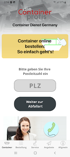 Android application Die Container Profis screenshort