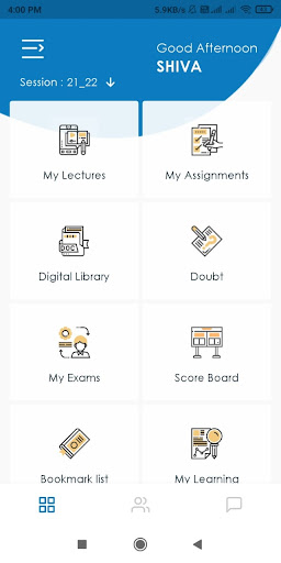 Modulus Academy Student App Screen 2