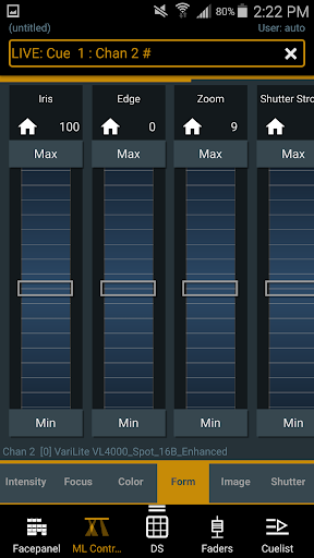 aRFR Remote Control Screen 3