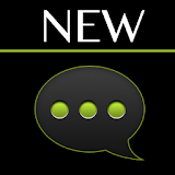 GO SMS Black Green Theme icon