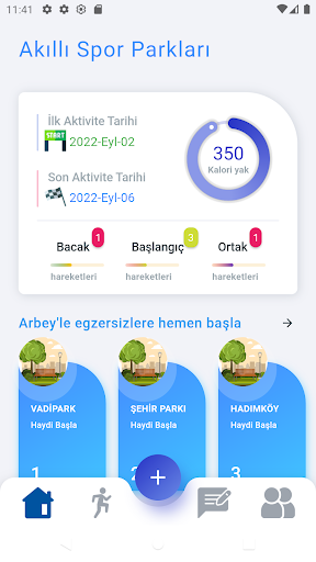 Android application Arbey ile Akıllı Parklar screenshort