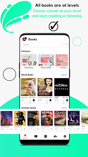 Android application English Stories with Levels screenshort