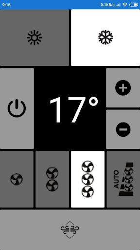 Remote EMAILAIR AC NO settings Screen 2