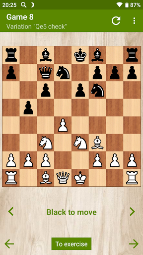 Screenshot of e4 d5 - playing white! (Full)