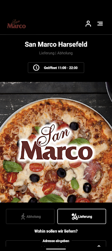 Android application Pizzeria San Marco Harsefeld screenshort
