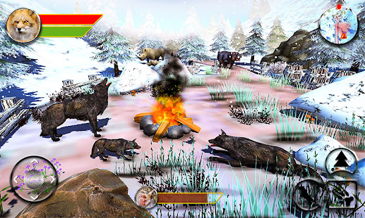 Wolf Simulator 3D - Arctic Animal Wildlife Games 1.9 screenshots 4