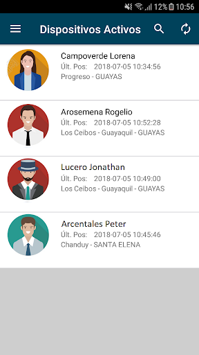 Android application Supervisor Móvil screenshort