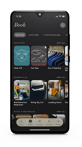 Android application connexIQ screenshort