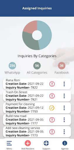 Android application FeedBack CRM screenshort
