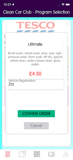Clean Car Club Screen 3