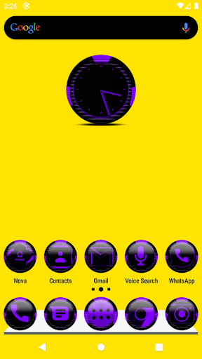 Android application Purple Icon Pack Style 6 screenshort